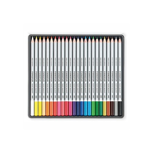 STAEDTLER - Karat Aquarell - Watercolour Pencils - Set of 24 Colours in ...